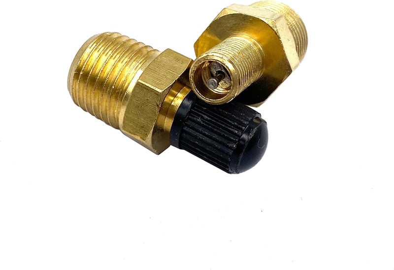 Bstenky 8Pcs Brass 1/4" NPT Schrader Valve with Standard Core and Sealing Caps - Image 5